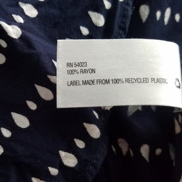 Nice Gap Blue and White Dress with Rain Drop pattern, Size Small - Picture 11 of 11